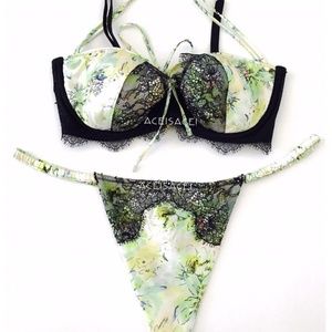 NWT* DESIGNER COLLECTION BALCONET BRA & THONG SET